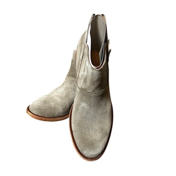 KORK EASE Pewter Women's Zip Back Ankle High Boots Leather Upper NEW in Box - Picture 8 of 12